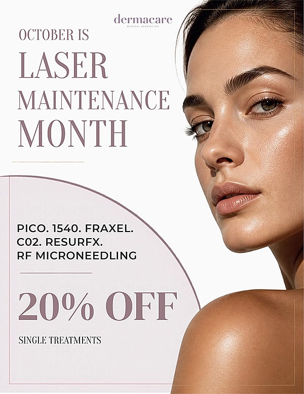 October laser maintenance month promotional offer.